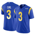 Jdoa LA.Rams #3 Kam Curl Player Royal Limited Vapor F.U.S.E. Home Game Stitched Jerseys