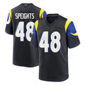 Jdoa LA.Rams #48 Omar Speights Player Black Midnight Rivalries Collection Home Game Stitched Jerseys