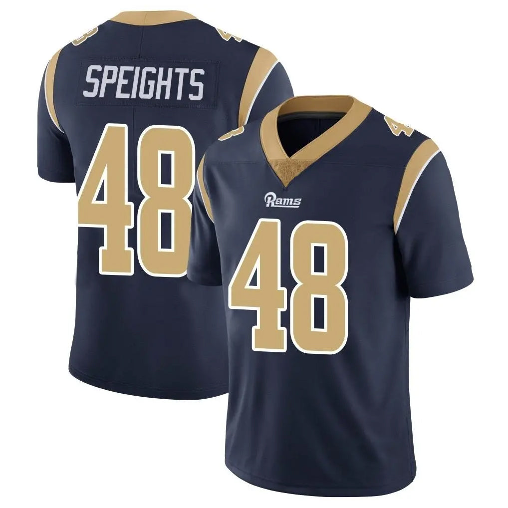 Jdoa LA.Rams #48 Omar Speights Player Navy Limited Vapor Untouchable Home Game Stitched Jerseys