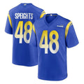 Jdoa LA.Rams #48 Omar Speights Player Royal Home Game Stitched Jerseys