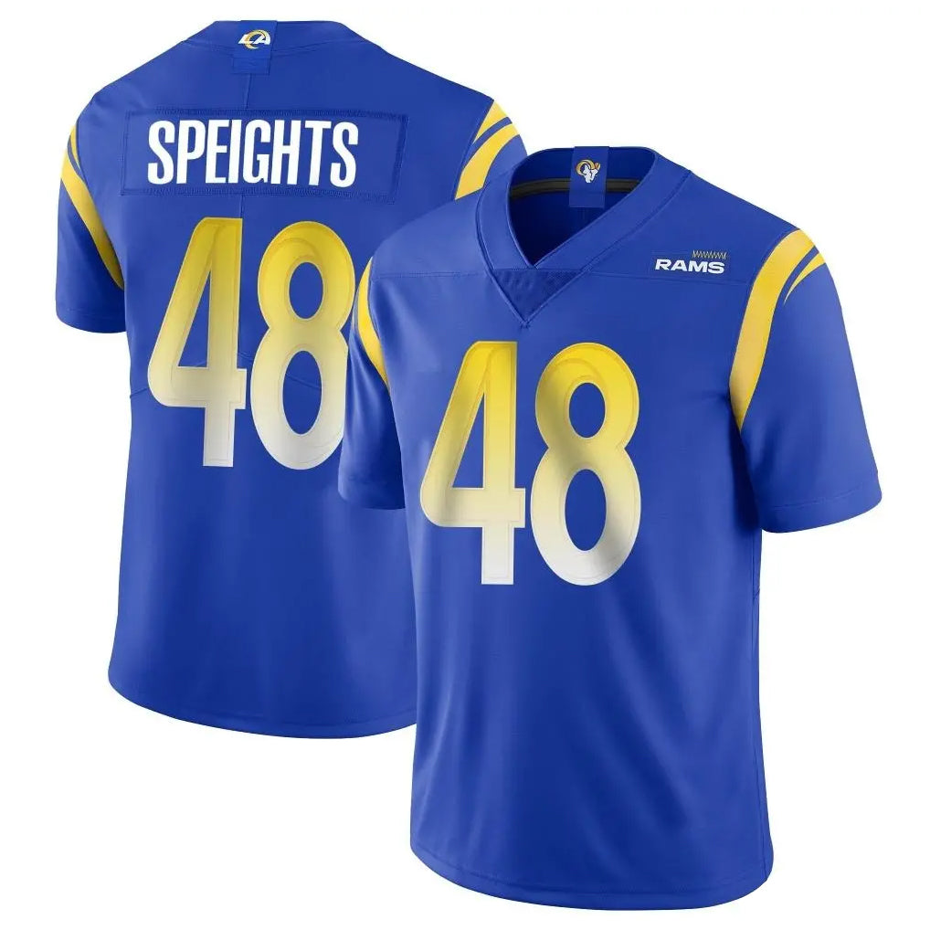 Jdoa LA.Rams #48 Omar Speights Player Royal Limited Vapor Untouchable Home Game Stitched Jerseys