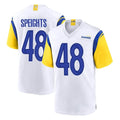 Jdoa LA.Rams #48 Omar Speights Player White Home Game Stitched Jerseys