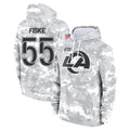 Jdoa LA.Rams #55 Braden Fiske Player Arctic Camo Salute to Service Hoodies Limited Game Stitched Jerseys