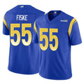 Jdoa LA.Rams #55 Braden Fiske Player Royal Limited Vapor F.U.S.E. Home Game Stitched Jerseys