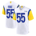 Jdoa LA.Rams #55 Braden Fiske Player White Home Game Stitched Jerseys