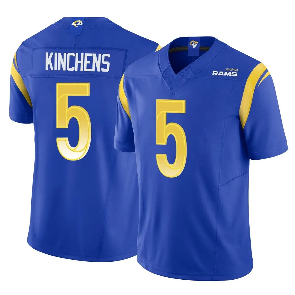 Jdoa LA.Rams #5 Kamren Kinchens Player Royal Limited Vapor F.U.S.E. Home Game Stitched Jerseys