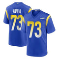 Jdoa LA.Rams #73 Steve Avila Player Royal Home Game Stitched Jerseys