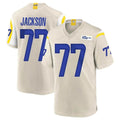 Jdoa LA.Rams #77 Alaric Jackson Player Bone Home Game Stitched Jerseys