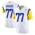 Jdoa LA.Rams #77 Alaric Jackson Player White Limited Vapor Untouchable Home Game Stitched Jerseys