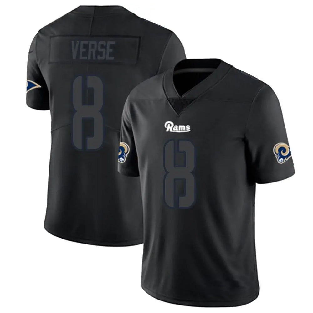 Jdoa LA.Rams #8 Jared Verse Player Limited Black Impact Stitched Jerseys