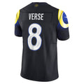 Jdoa LA.Rams #8 Jared Verse Player Midnight Blue Rivalries Collection Vapor Limited Stitched Jerseys