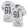 Jdoa LA.Rams #91 Kobie Turner Player Arctic Camo Salute To Service Limited Game Stitched Jerseys