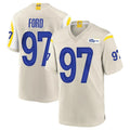 Jdoa LA.Rams #97 Poona Ford Player Bone Home Game Stitched Jerseys