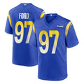 Jdoa LA.Rams #97 Poona Ford Player Royal Home Game Stitched Jerseys