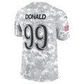 Jdoa LA.Rams #99 Aaron Donald Arctic Camo 2024 Salute to Service Retired Player Limited Jersey Stitched Jerseys