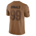 Jdoa LA.Rams #99 Aaron Donald Brown Salute To Service Limited Jersey Stitched Jerseys