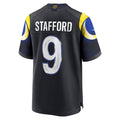 Jdoa LA.Rams #9 Matthew Stafford Player Midnight Blue Rivalries Collection Game Stitched Jerseys