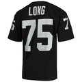 Jdoa LV.Raiders 1983 #75 Howie Long Mitchell & Ness Black Authentic Throwback Retired Player Stitched Puhic Jersey