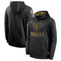 Jdoa LV.Raiders Black Salute to Service Hoodies Limited Game Blank Player Stitched Jerseys