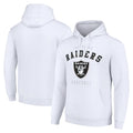 Jdoa LV.Raiders White LOGO Pullover Hoodies Home Game Blank Player Stitched Jerseys