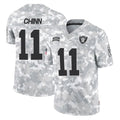 Jdoa LV.Raiders #11 Jeremy Chinn Player Arctic Camo Salute To Service Limited Game Stitched Jerseys