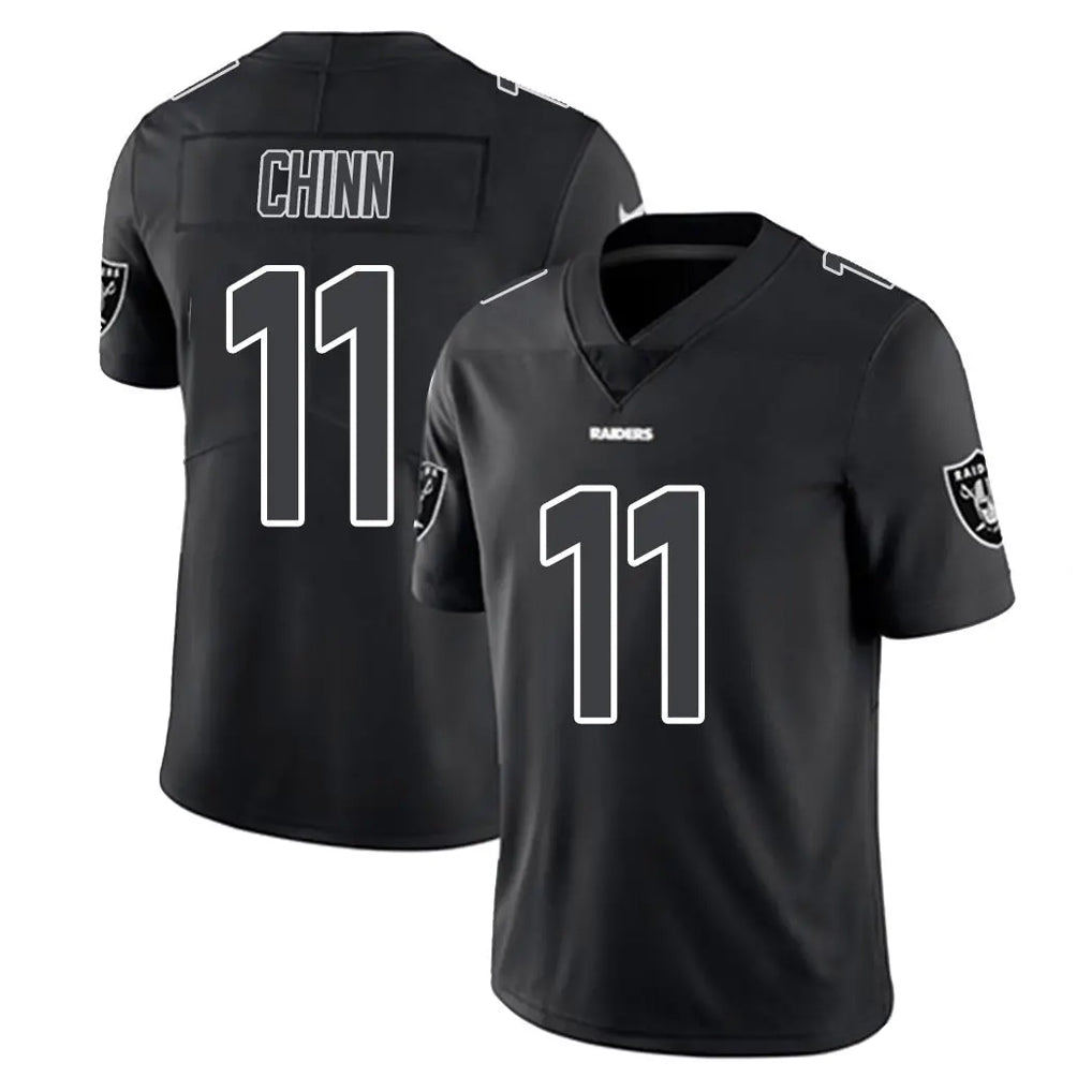 Jdoa LV.Raiders #11 Jeremy Chinn Player Black Limited Black Impact Home Game Stitched Jerseys