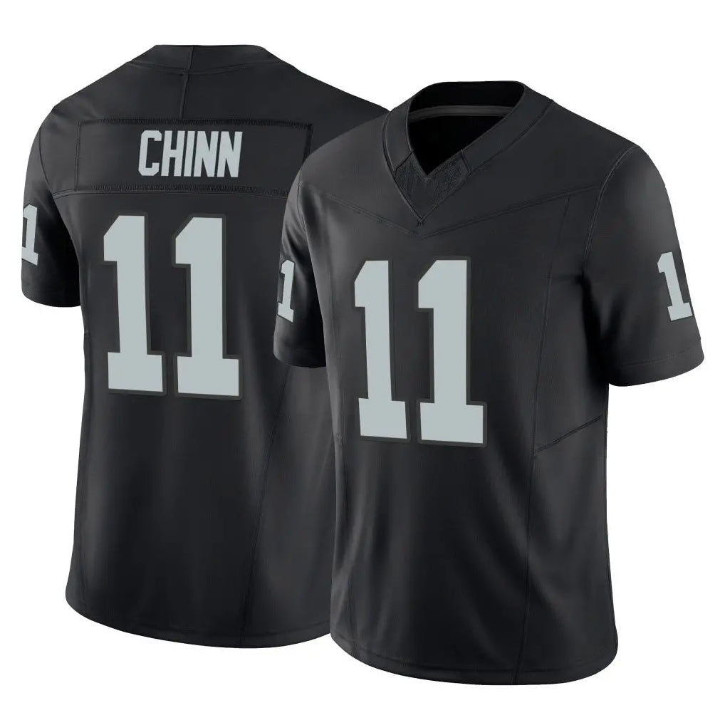 Jdoa LV.Raiders #11 Jeremy Chinn Player Black Limited Vapor F.U.S.E. Home Game Stitched Jerseys