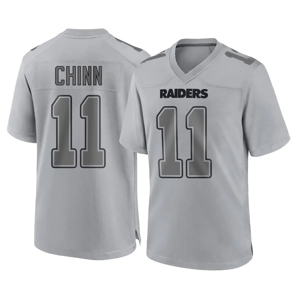 Jdoa LV.Raiders #11 Jeremy Chinn Player Gray Atmosphere Fashion Limited Game Stitched Jerseys