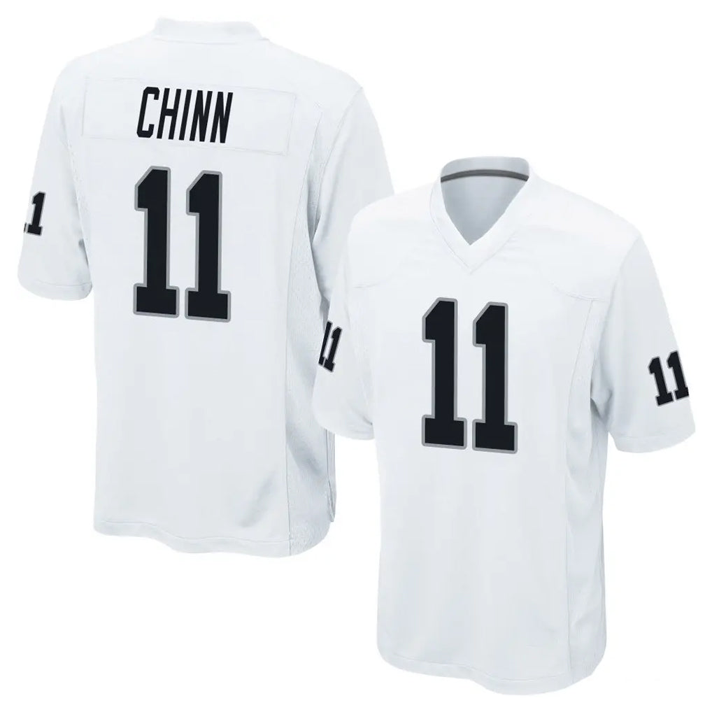 Jdoa LV.Raiders #11 Jeremy Chinn Player White Home Game Stitched Jerseys
