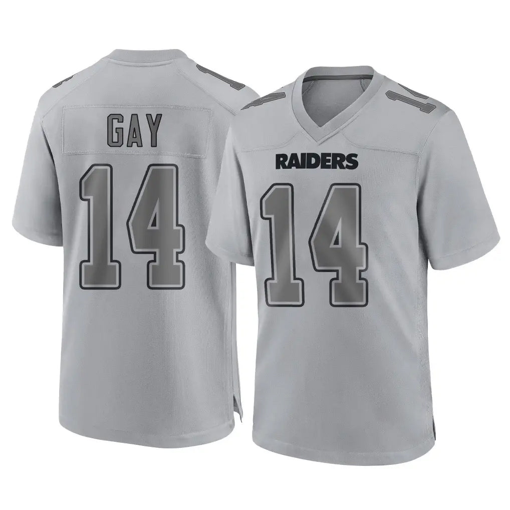 Jdoa LV.Raiders #14 Matt Gay Player Gray Atmosphere Fashion Limited Game Stitched Jerseys