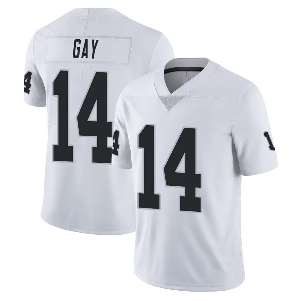 Jdoa LV.Raiders #14 Matt Gay Player White Limited Vapor Untouchable Home Game Stitched Jerseys