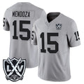 Jdoa LV.Raiders #15 Fernando Mendoza Player Gray 2026 Vapor Limited Home Game Stitched Jerseys