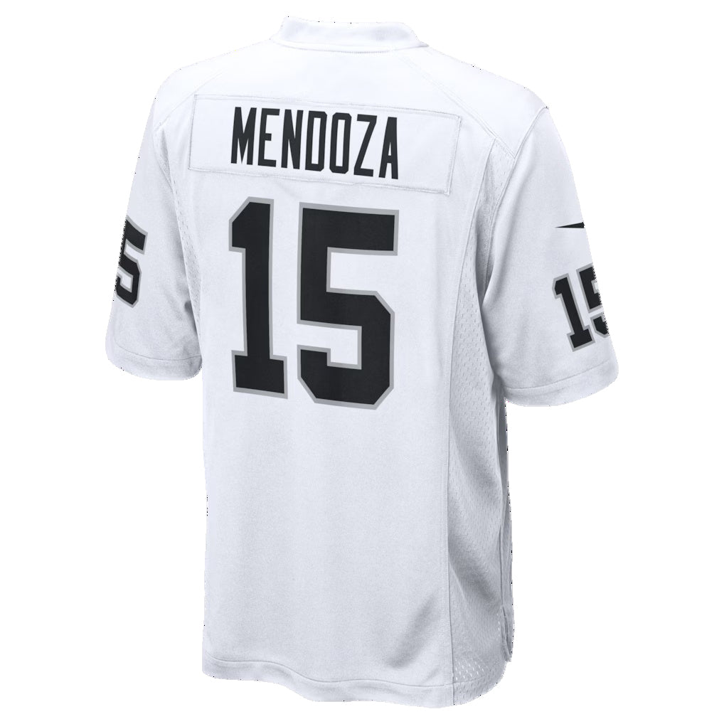 Jdoa LV.Raiders #15 Fernando Mendoza White Game Player Stitched Jerseys