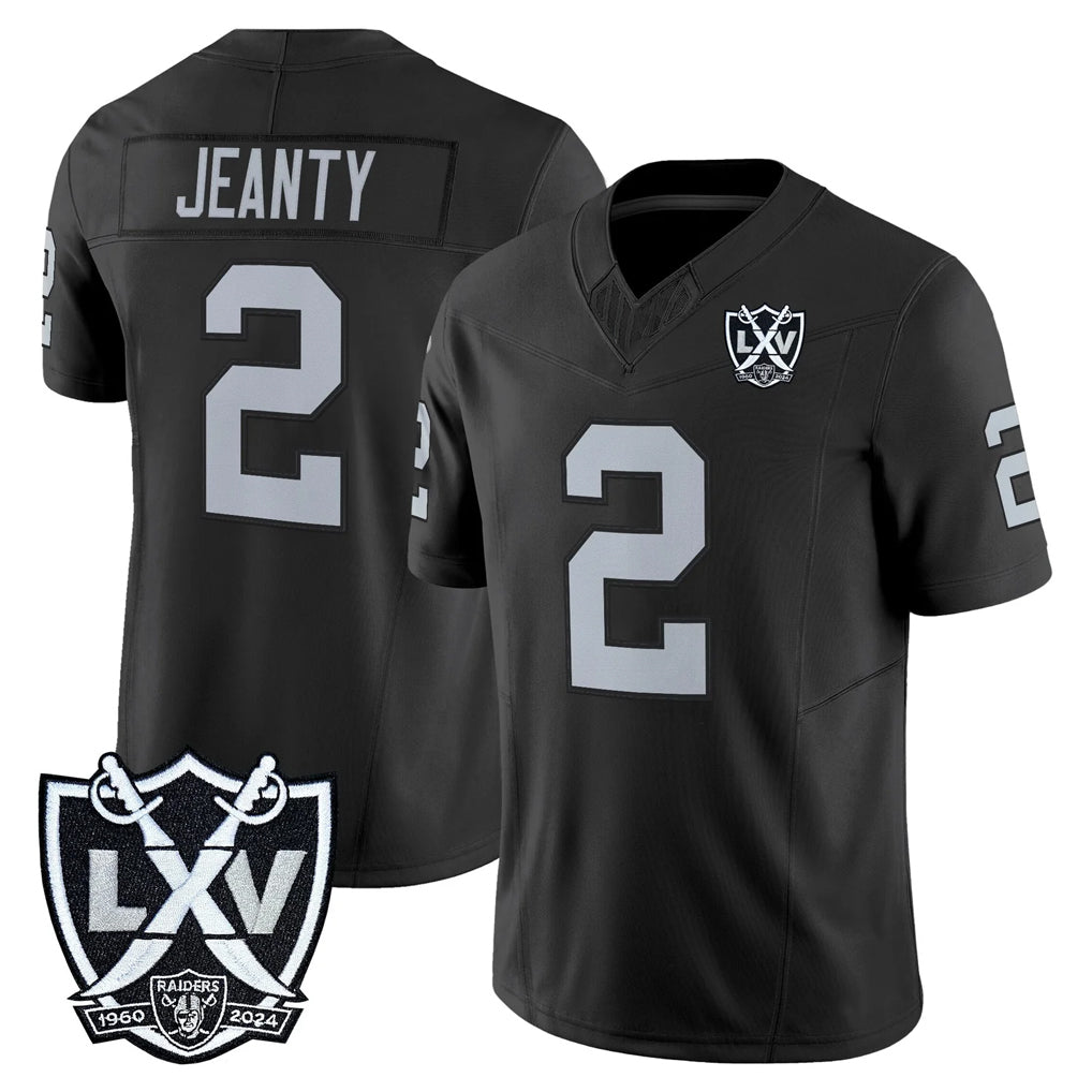 Jdoa LV.Raiders #2 Ashton Jeanty Player Black 2026 Vapor Limited Home Game Stitched Jerseys
