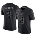 Jdoa LV.Raiders #2 Ashton Jeanty Player Black Reflective Limited Game Stitched Jerseys