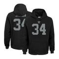 Jdoa LV.Raiders #34 Bo Jackson Player Black Salute to Service Hoodies Stitched Jerseys