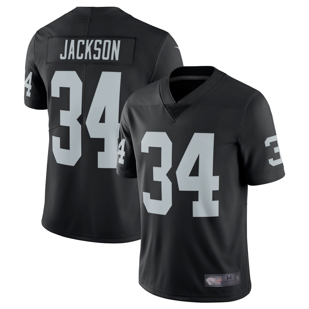Jdoa LV.Raiders #34 Bo Jackson Player Black Vapor Limited Stitched Jerseys