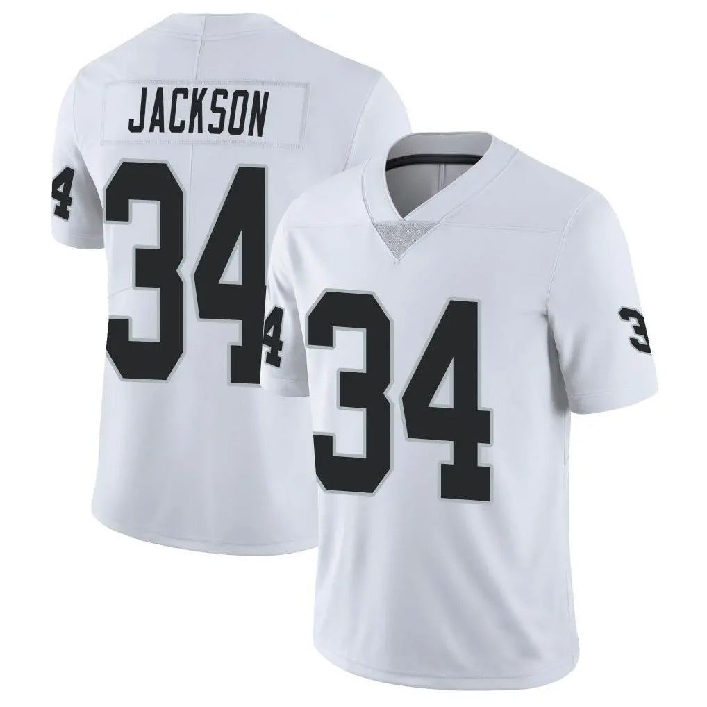 Jdoa LV.Raiders #34 Bo Jackson Player White Vapor Limited Stitched Jerseys