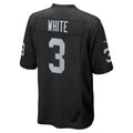 Jdoa LV.Raiders #3 Zamir White Black Team Game Stitched Jerseys