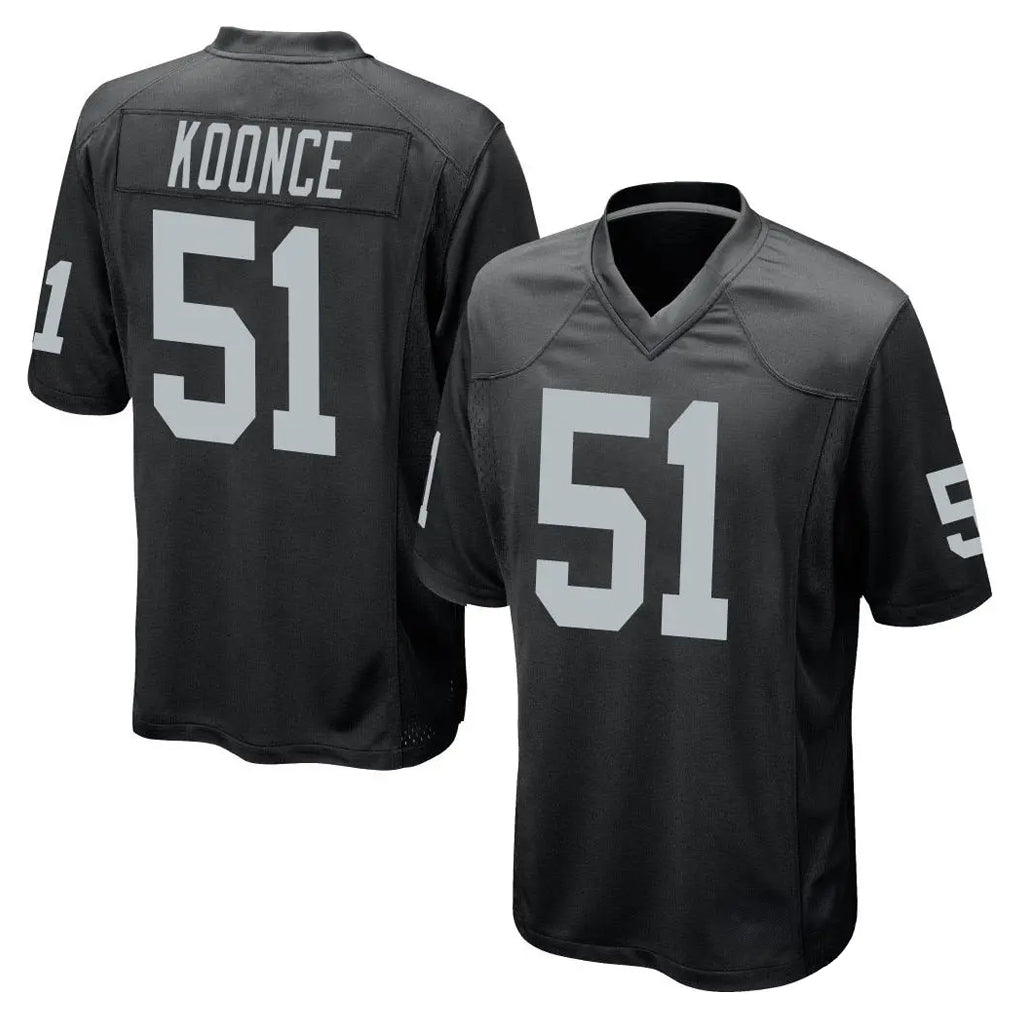 Jdoa LV.Raiders #51 Malcolm Koonce Player Black Home Game Stitched Jerseys