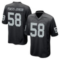 Jdoa LV.Raiders #58 Jackson Powers-Johnson Player Black Home Game Stitched Jerseys