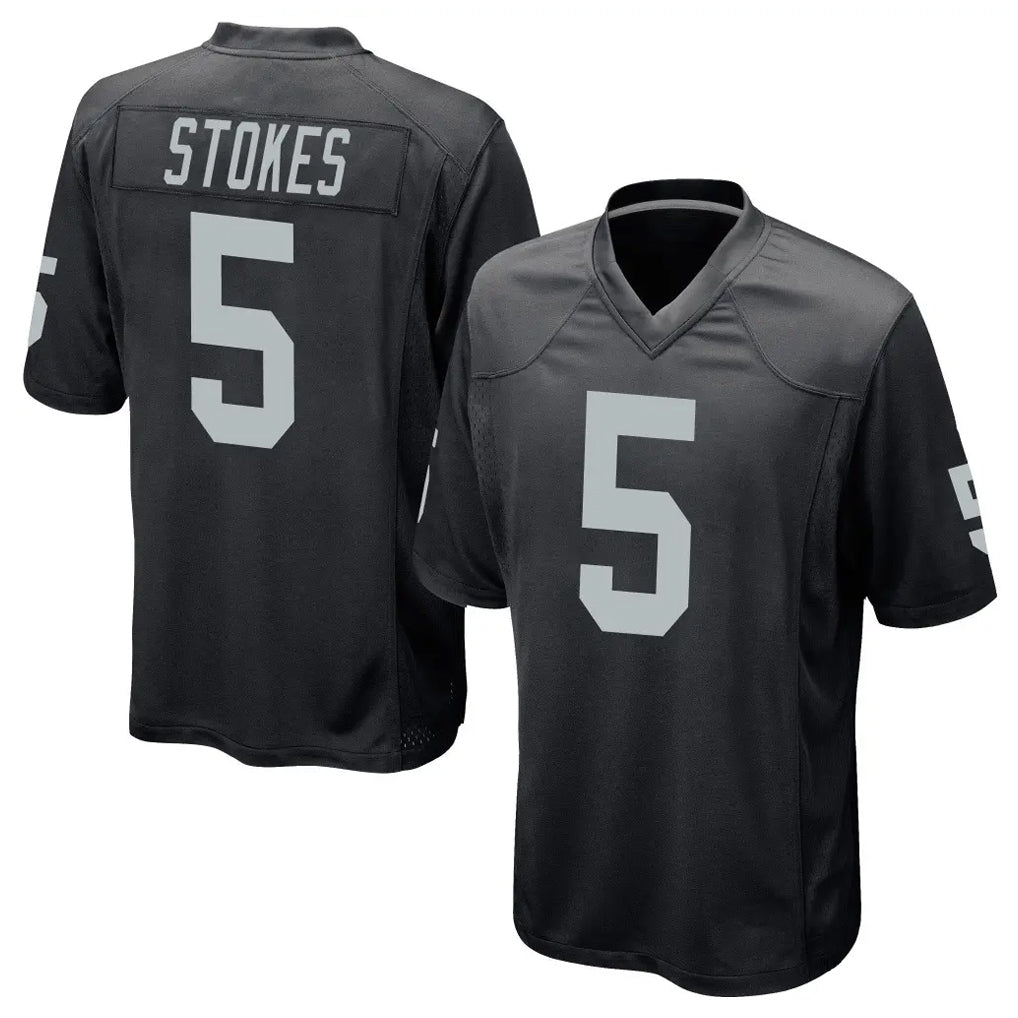 Jdoa LV.Raiders #5 Eric Stokes Player Black Home Game Stitched Jerseys