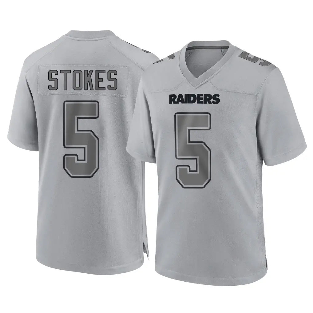 Jdoa LV.Raiders #5 Eric Stokes Player Gray Atmosphere Fashion Limited Game Stitched Jerseys