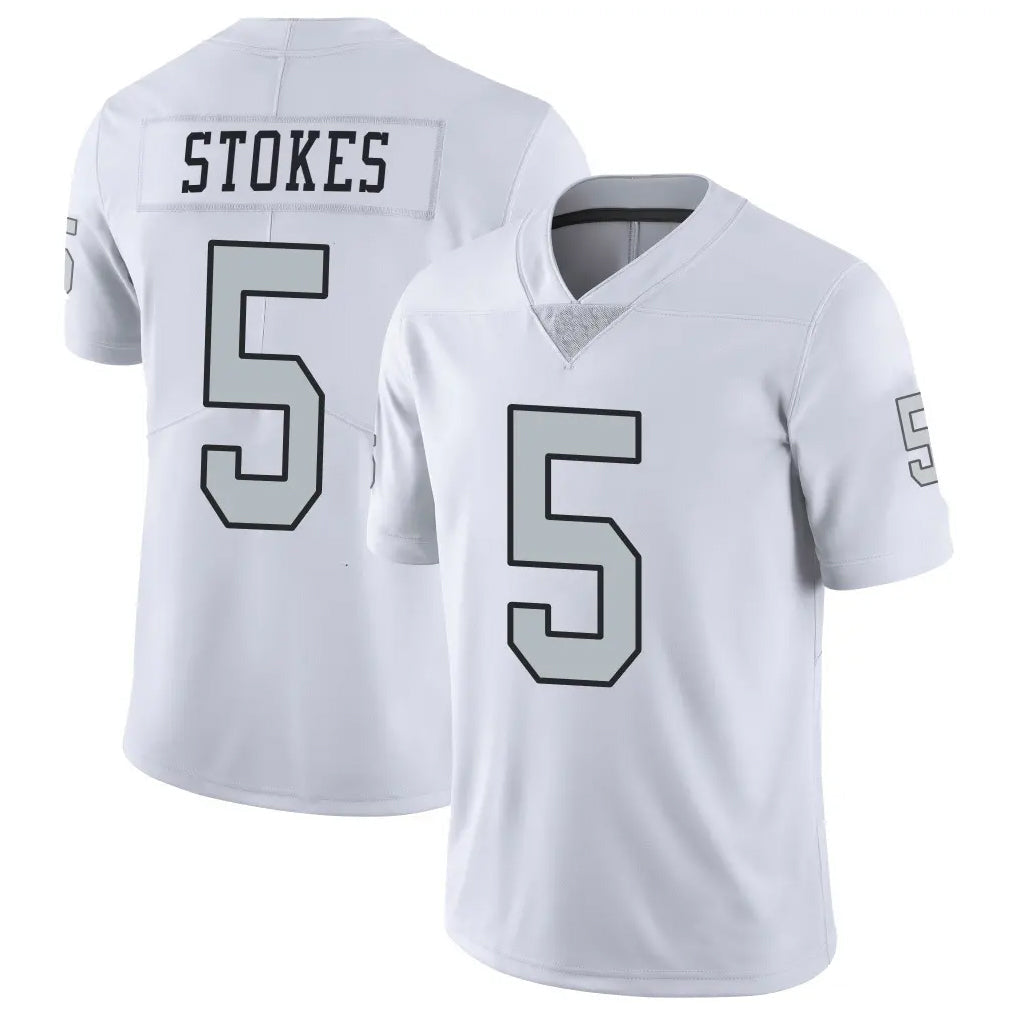 Jdoa LV.Raiders #5 Eric Stokes Player White Limited Color Rush Home Game Stitched Jerseys