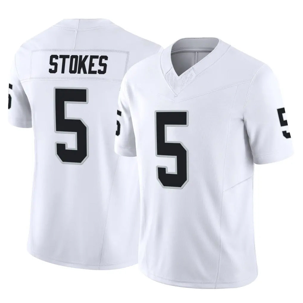 Jdoa LV.Raiders #5 Eric Stokes Player White Limited Vapor F.U.S.E. Home Game Stitched Jerseys