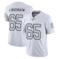 Jdoa LV.Raiders #65 Tyler Linderbaum Player White Limited Color Rush Home Game Stitched Jerseys