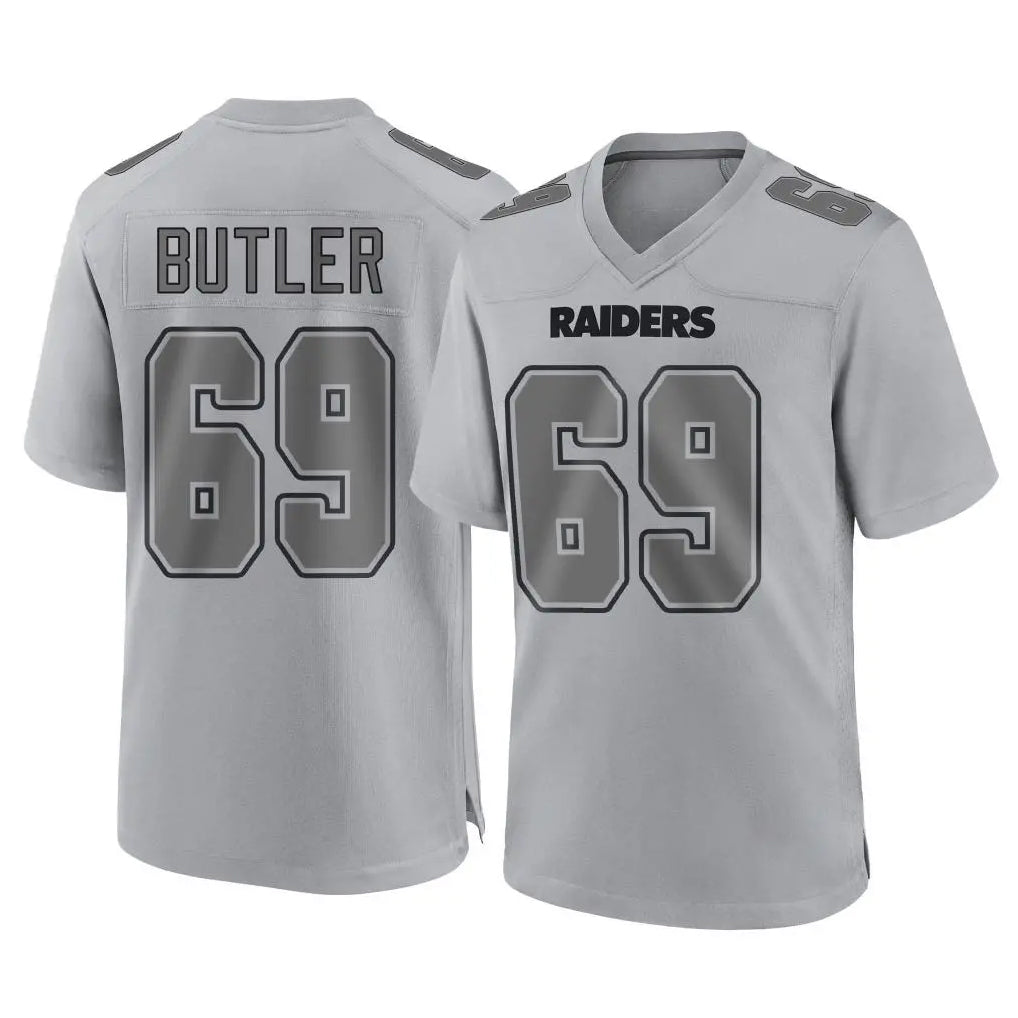 Jdoa LV.Raiders #69 Adam Butler Player Gray Atmosphere Fashion Limited Game Stitched Jerseys