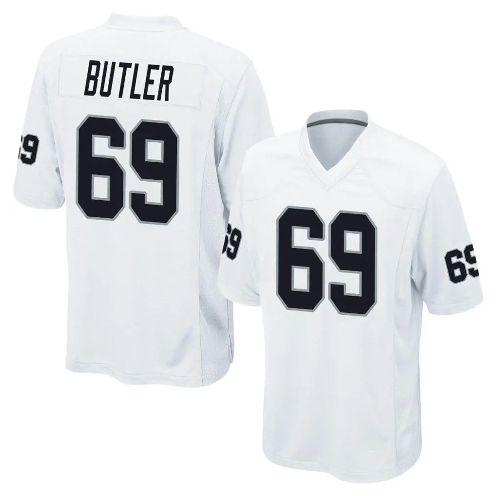 Jdoa LV.Raiders #69 Adam Butler Player White Home Game Stitched Jerseys