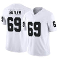 Jdoa LV.Raiders #69 Adam Butler Player White Limited Vapor F.U.S.E. Home Game Stitched Jerseys