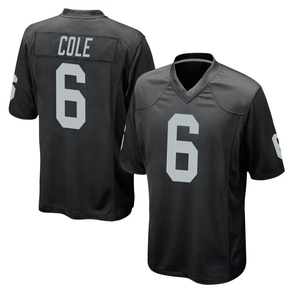 Jdoa LV.Raiders #6 A.J. Cole Player Black Home Game Stitched Jerseys